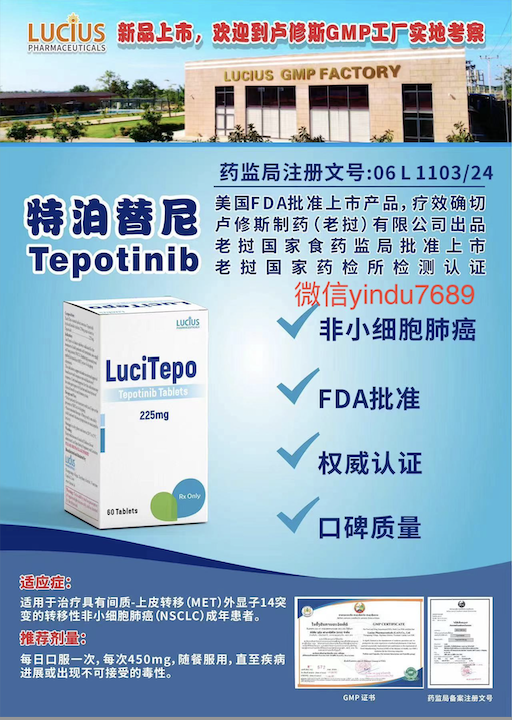 特泊替尼（Tepotinib，商品名：Tepmetko）-老挝卢修斯lucius
